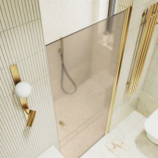 Душевая дверь MaybahGlass MGD-805-3 80см золото